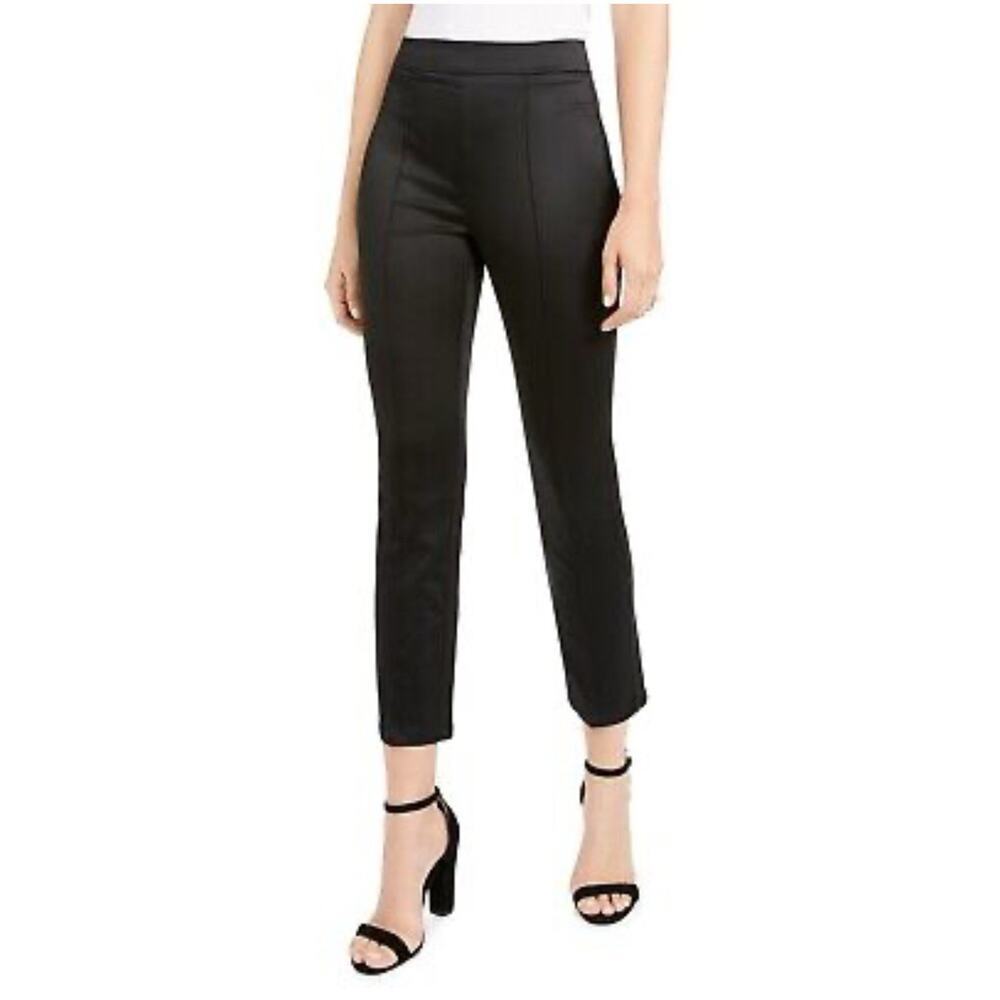 Nanette Lepore Calligraphy Back Zip Skinny Ankle Pants‎ Black Size 31 Ret $298